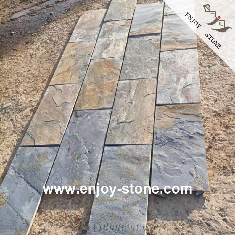 Yellow Rustic Slate Tiles