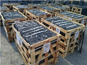 Black Arena Limestone French Pattern
