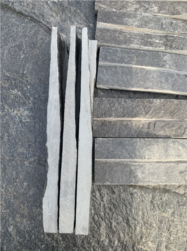 Ripple Finishing Grey Slate Wall Cladding Panels