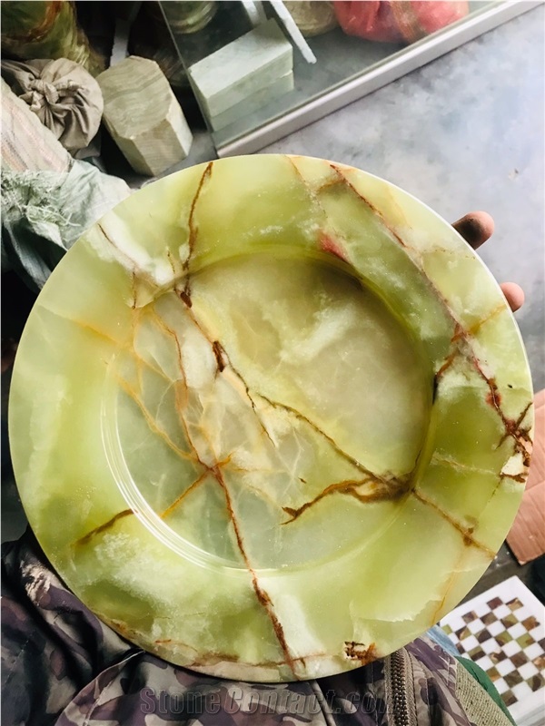 Green Onyx Plates