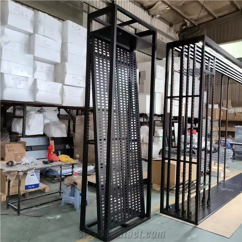 SG601 Stone Display Shelf In Showroom And Exhibition Booth