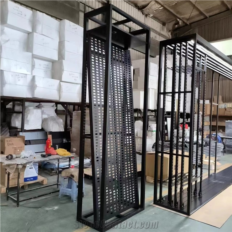 SG601 Stone Display Shelf In Showroom And Exhibition Booth