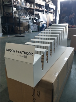 SRT803 -- Metal Quartz Stone Table Exhibition Stand