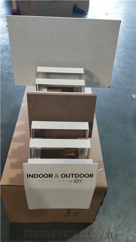 SRT803 -- Metal Quartz Stone Table Exhibition Stand