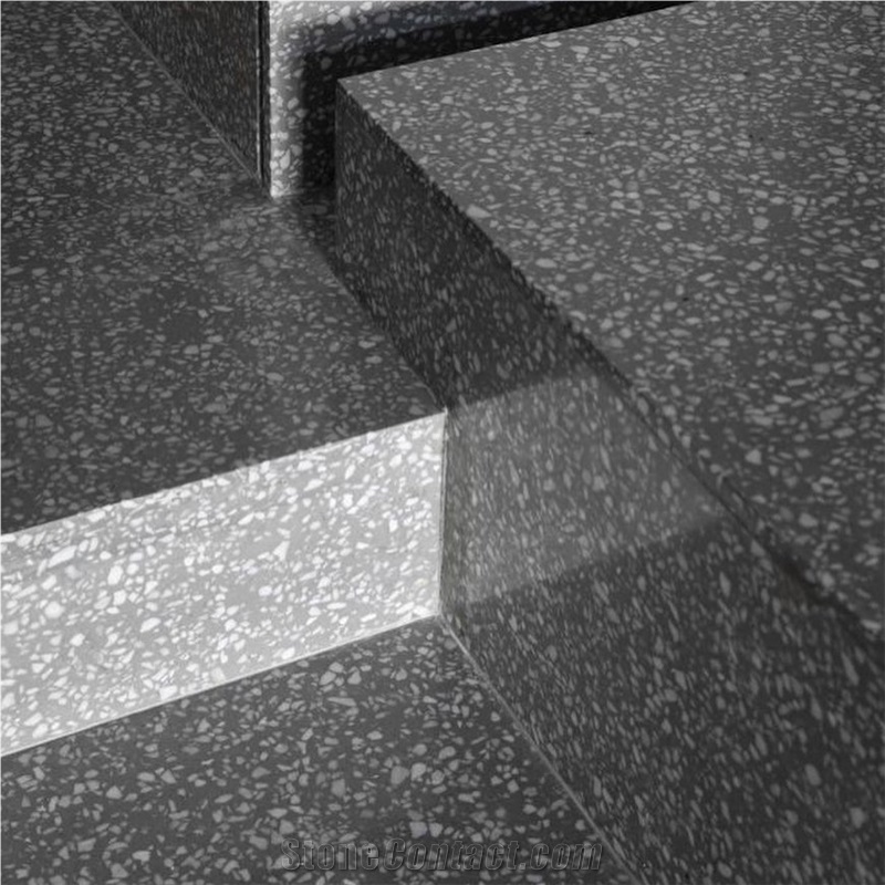 Factory Price Artificial Stone Grey Terrazzo Slabs