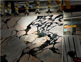 Natural Bulgari Powder Marble Slabs Wall Tile