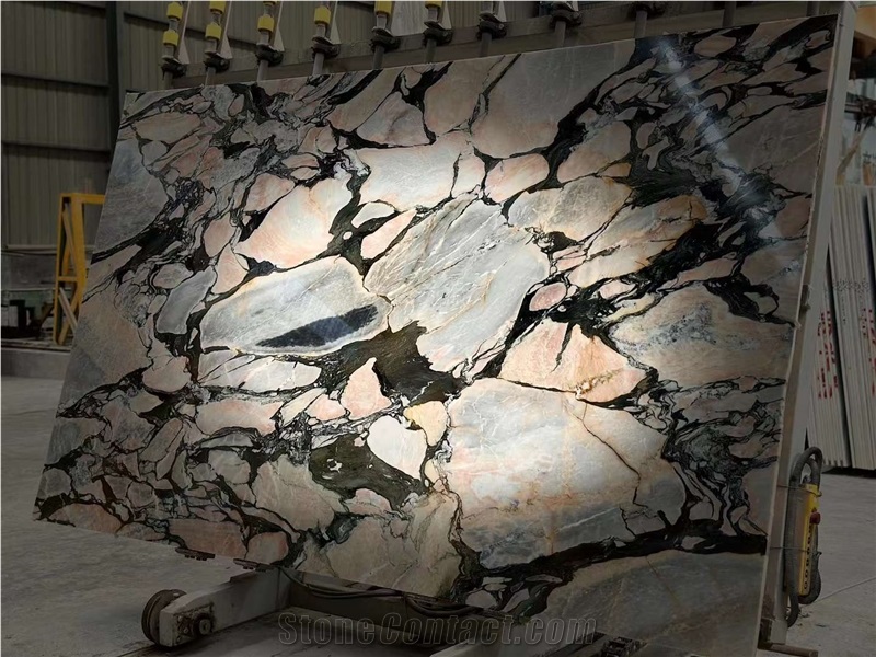 Natural Bulgari Powder Marble Slabs Wall Tile