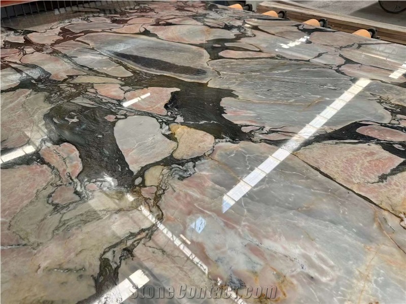 Natural Bulgari Powder Marble Slabs Wall Tile