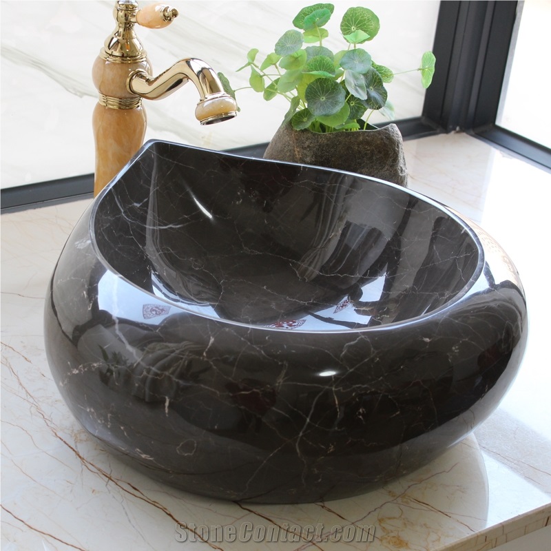 Coffee Mousse Marble Wash Basin