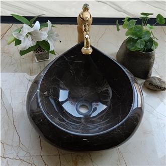 Coffee Mousse Marble Wash Basin