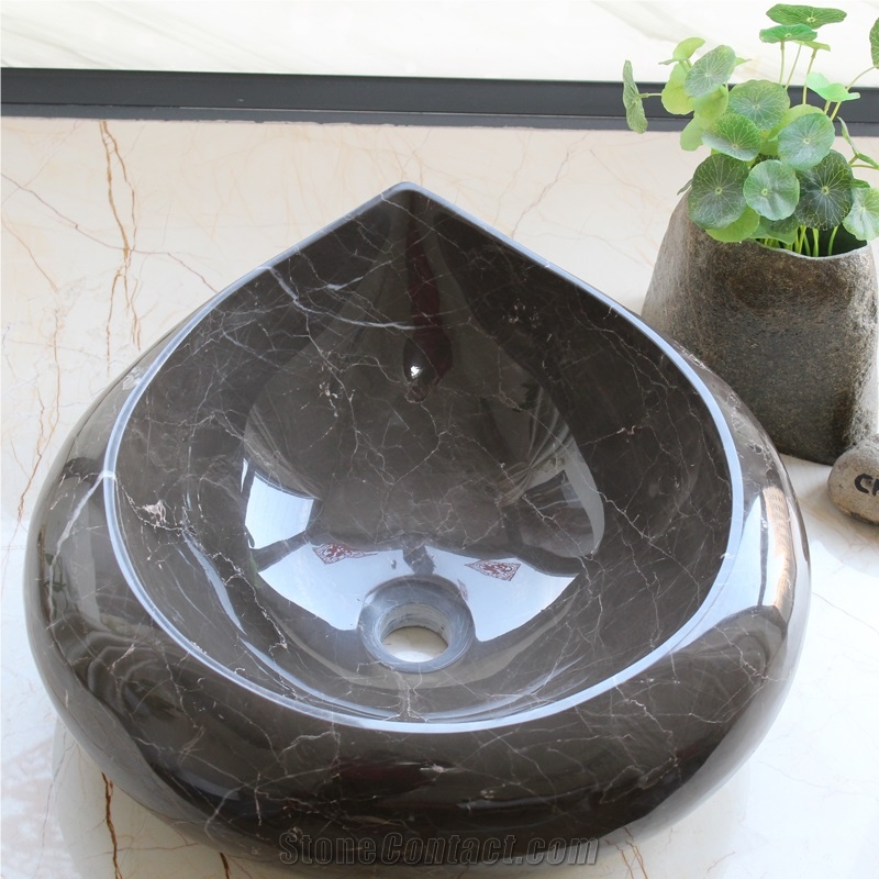 Coffee Mousse Marble Wash Basin