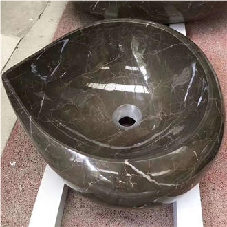 Coffee Mousse Marble Wash Basin