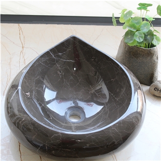 Coffee Mousse Marble Wash Basin