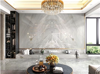 Brazil Diamond White Quartzite Polished  Wall Tiles