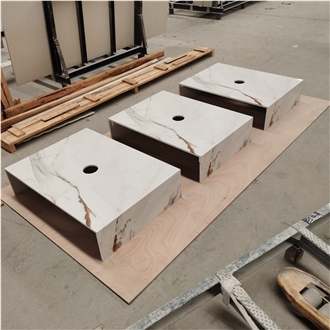 Artificial Sintered Stone Bathroom Vanity Tops