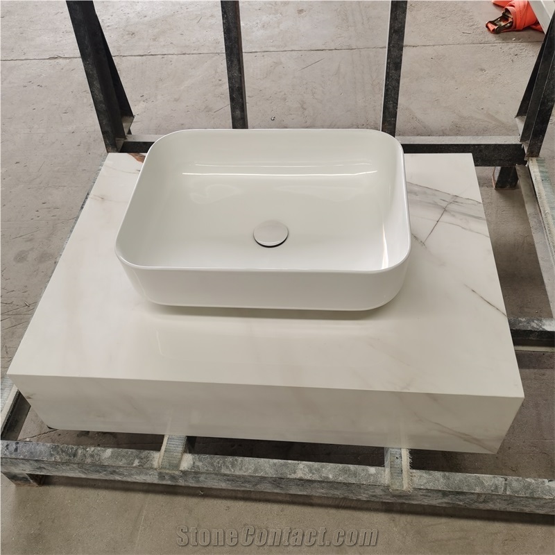 Artificial Sintered Stone Bathroom Vanity Tops