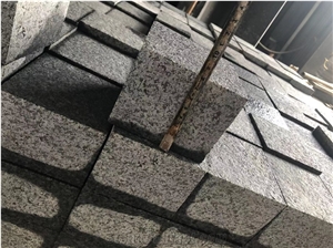 G654 Dark Gray Granite Cubic Paving Stone And Tiles