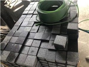 G654 Dark Gray Granite Cubic Paving Stone And Tiles