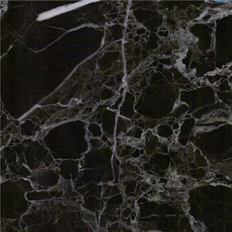 Black Light Marble Tile