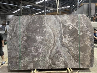 Iran Silver Grey Travertine Slabs Vein-Cut,Cross Vein Cut