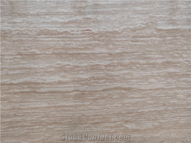 Polished Beige Travertine Slabs