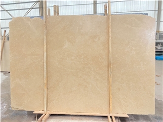 Polished Beige Travertine Slabs