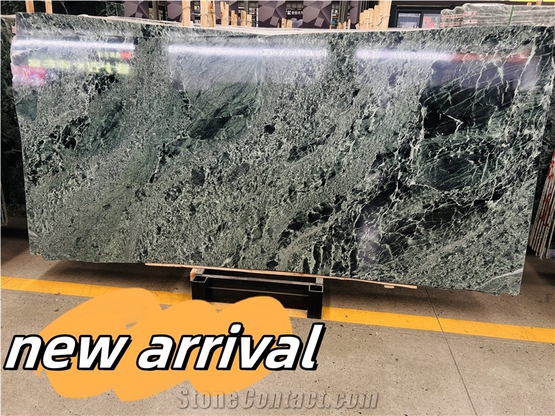 Polished Prada Green Verde Alpi Marble Slabs