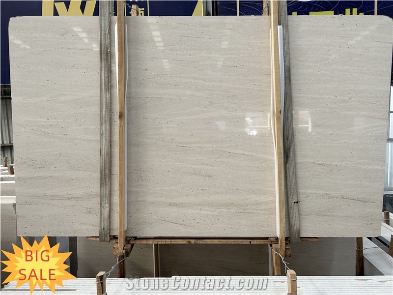 Portuguese Natural Stone Polished Moca Cream Limestone Slabs