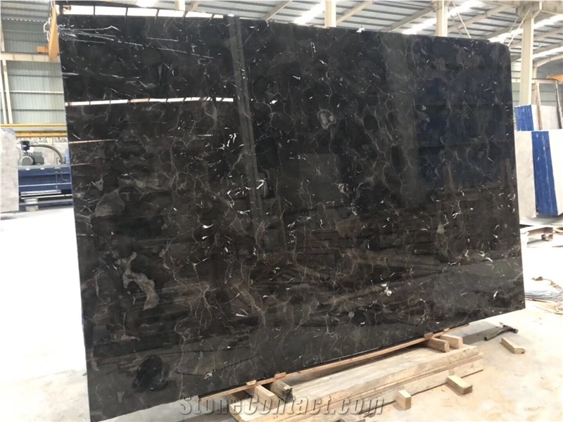 Dark Emperador Marble Slabs For Flooring Tiles