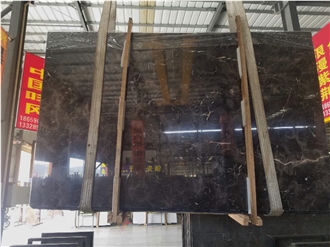 Dark Emperador Marble Slabs For Flooring Tiles