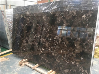 Dark Emperador Marble Slabs For Flooring Tiles