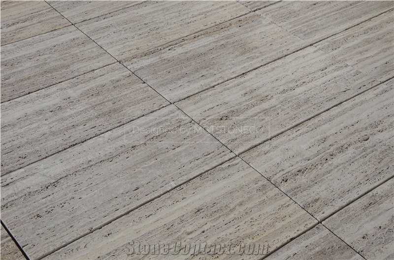 Marjan Silver Travertine Slab & Tile