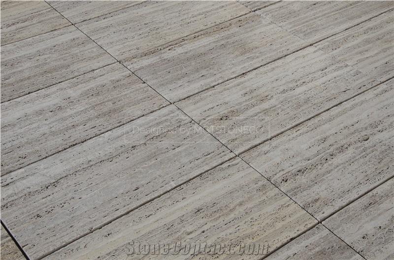 Marjan Silver Travertine Slab & Tile