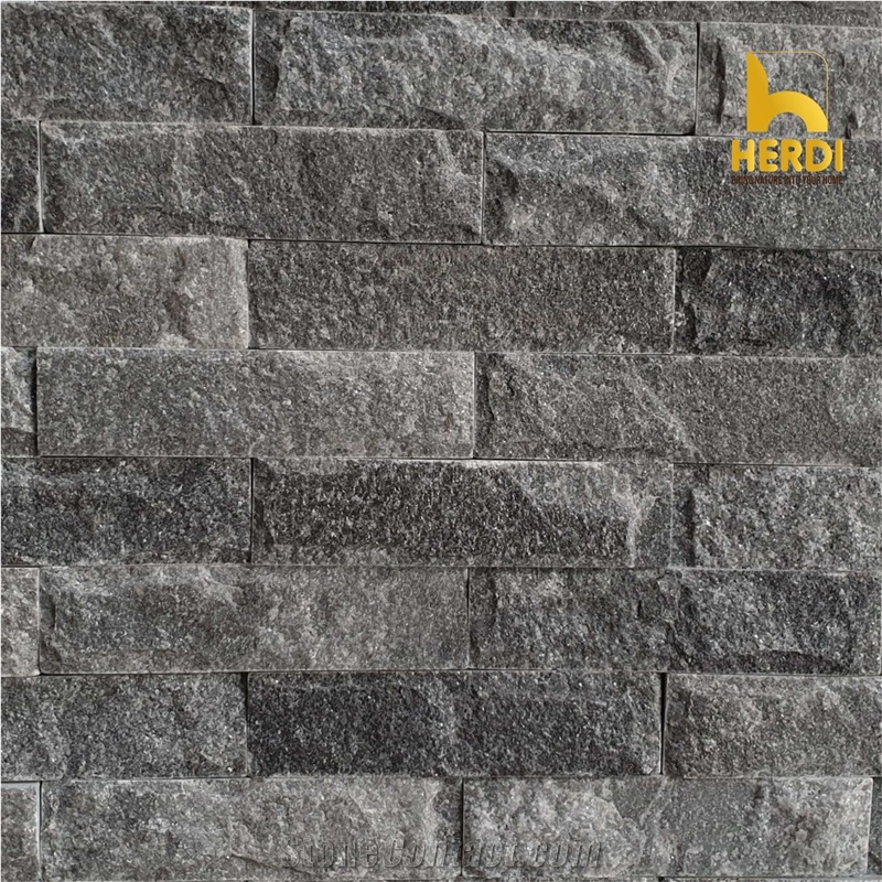 Black Marble Split Wall Stone