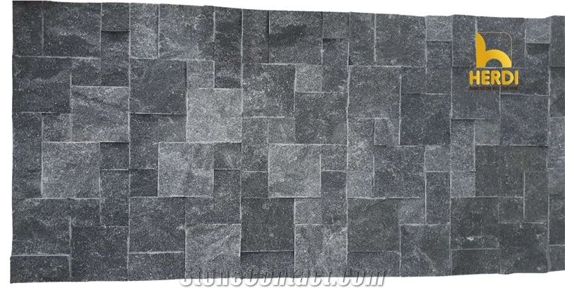 Black Marble Split Wall Stone