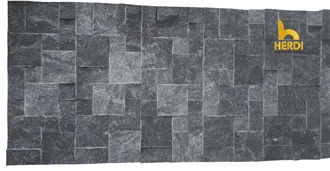 Black Marble Split Wall Stone