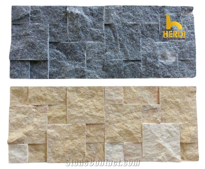 Black Marble Split Wall Stone