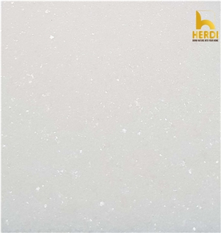 Crystal White Marble Honed Tiles
