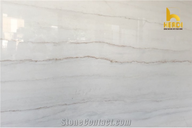 Milky White Polished Marble Slabs
