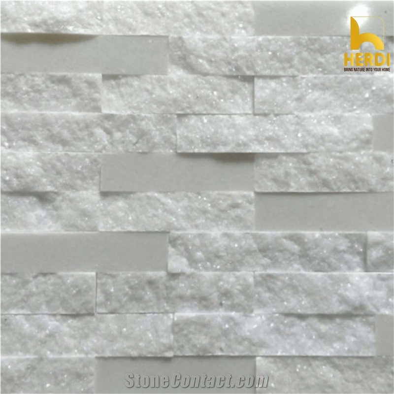 White Marble Mixed Wall Cladding Panels