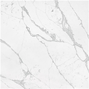 Unique Calacatta Quartz Manufactured Stone Countertops A5004