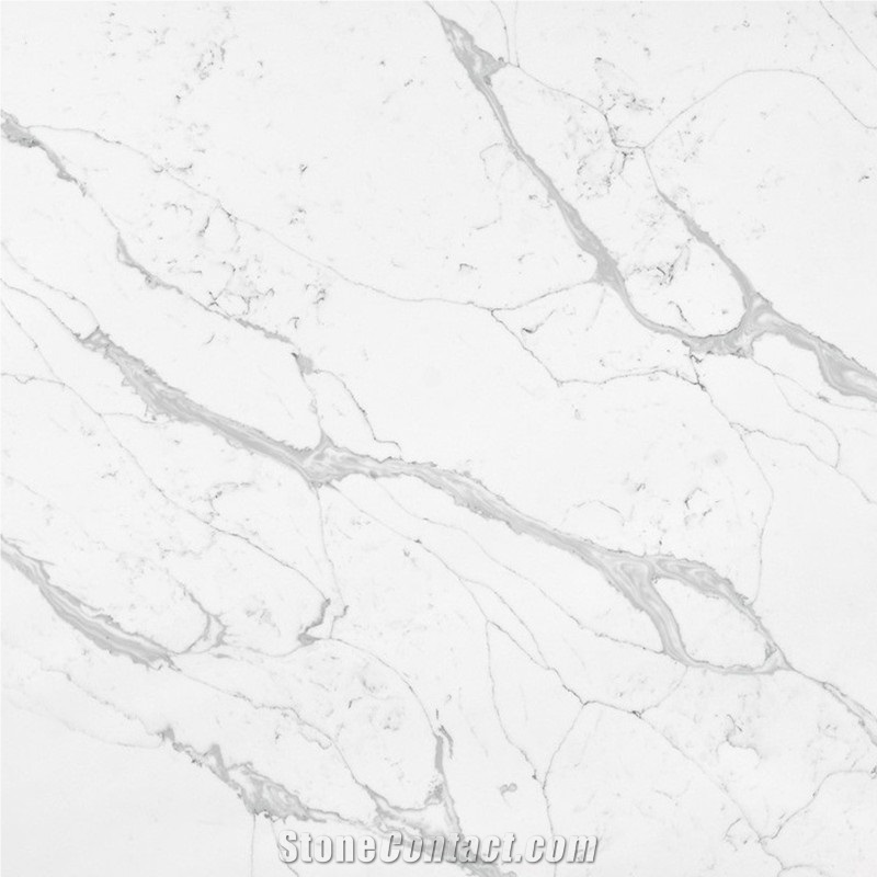 Unique Calacatta Quartz Manufactured Stone Countertops A5004