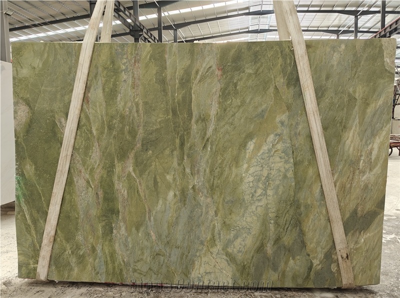 Alga Green Quartzite Slab Tiles