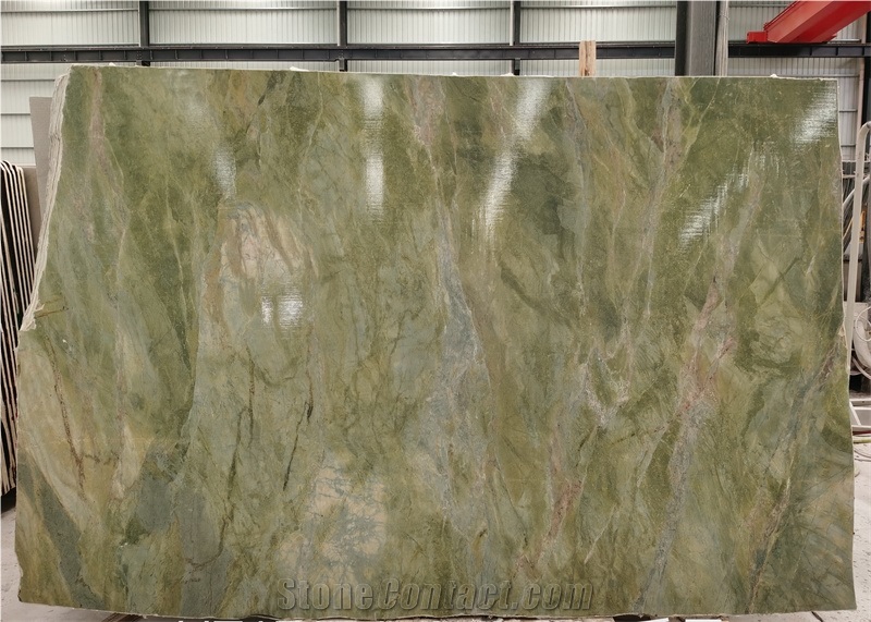 Alga Green Quartzite Slab Tiles