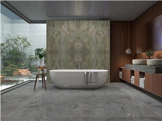 Alga Green Quartzite Slab Tiles