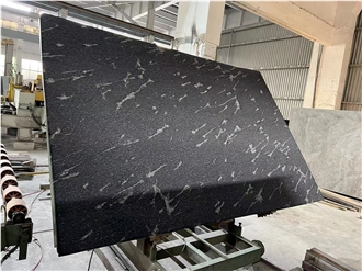 Nero Novolato Granite Leather Slab Tiles