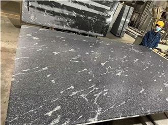 Nero Novolato Granite Leather Slab Tiles
