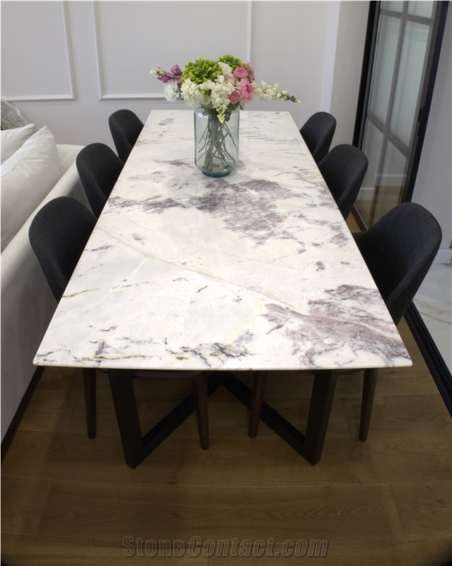 Lilac Marble Table Top
