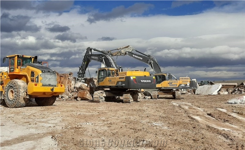 Afyon Silver Travertine Quarry