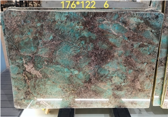 Amazon Green Quartzite Slabs Amazonita Wall Tile Decoration